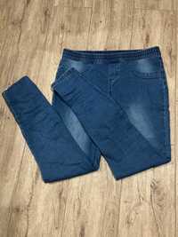 spodnie jeansowe na gumie, rozmiar 38