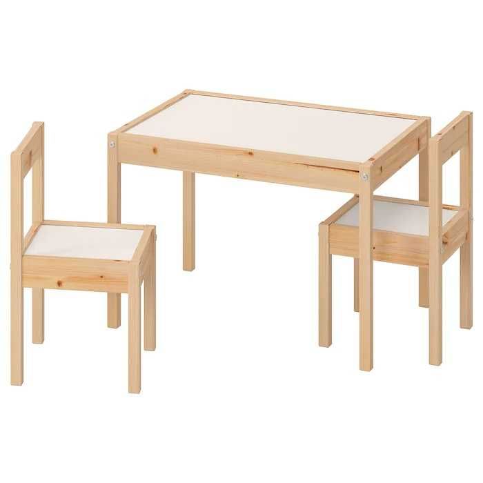 Детский деревянный стол и 2 стульчика IKEA столик для детей