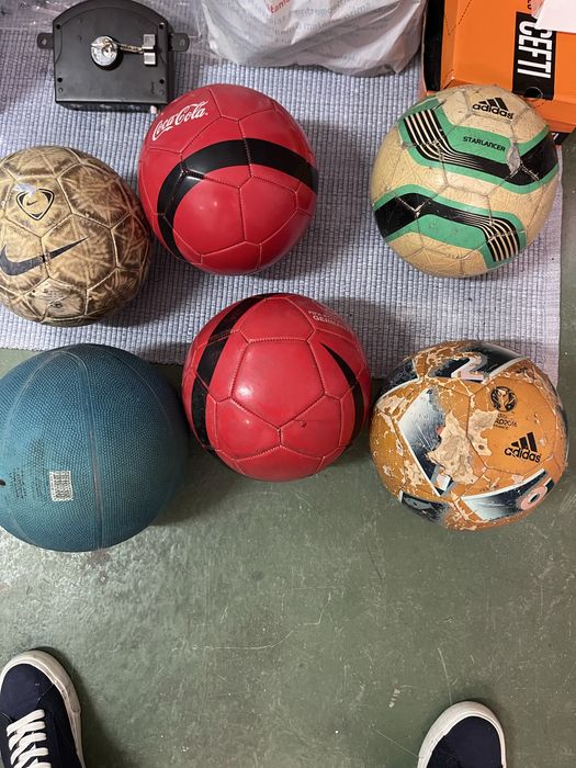 Bolas futebol e basket