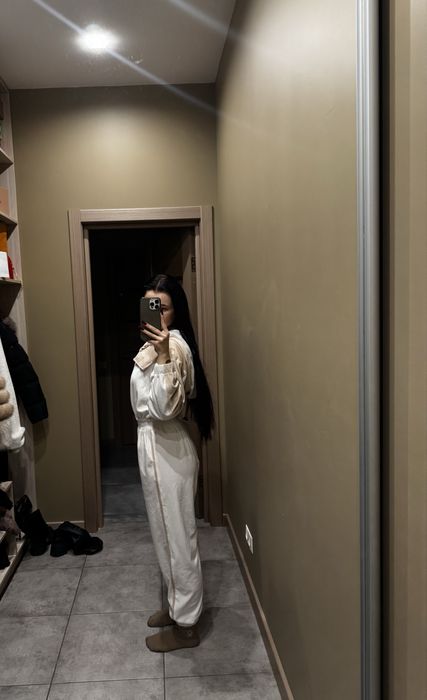 Білий теплий комбінезон ліор