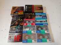 Kasety magnetofonowe TDK, Sony, Maxell, Fuji + VHS TDK - NOWE !