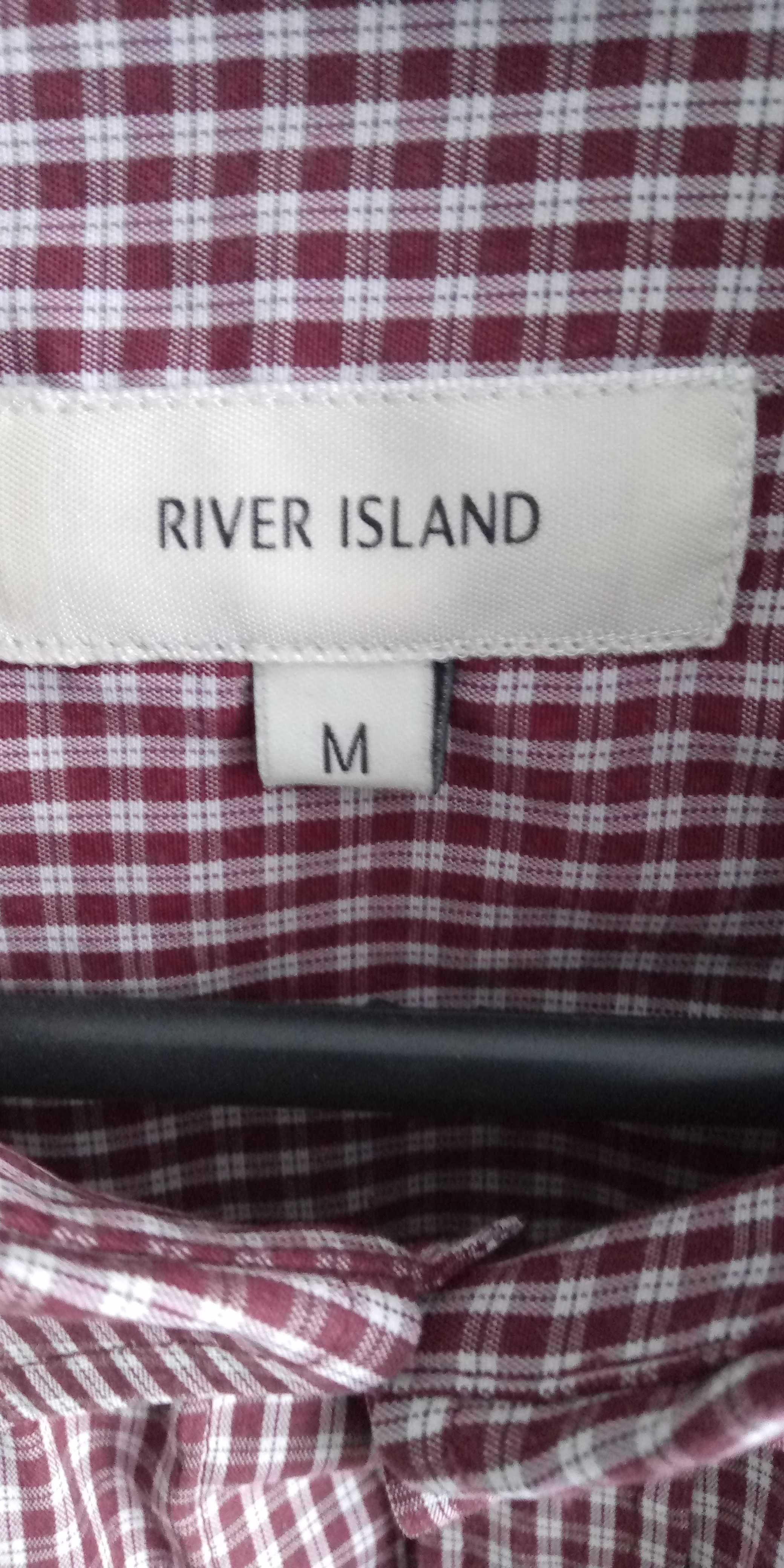 River Island męska Koszula w kratę  M bez śladów użytkowania jak nowa