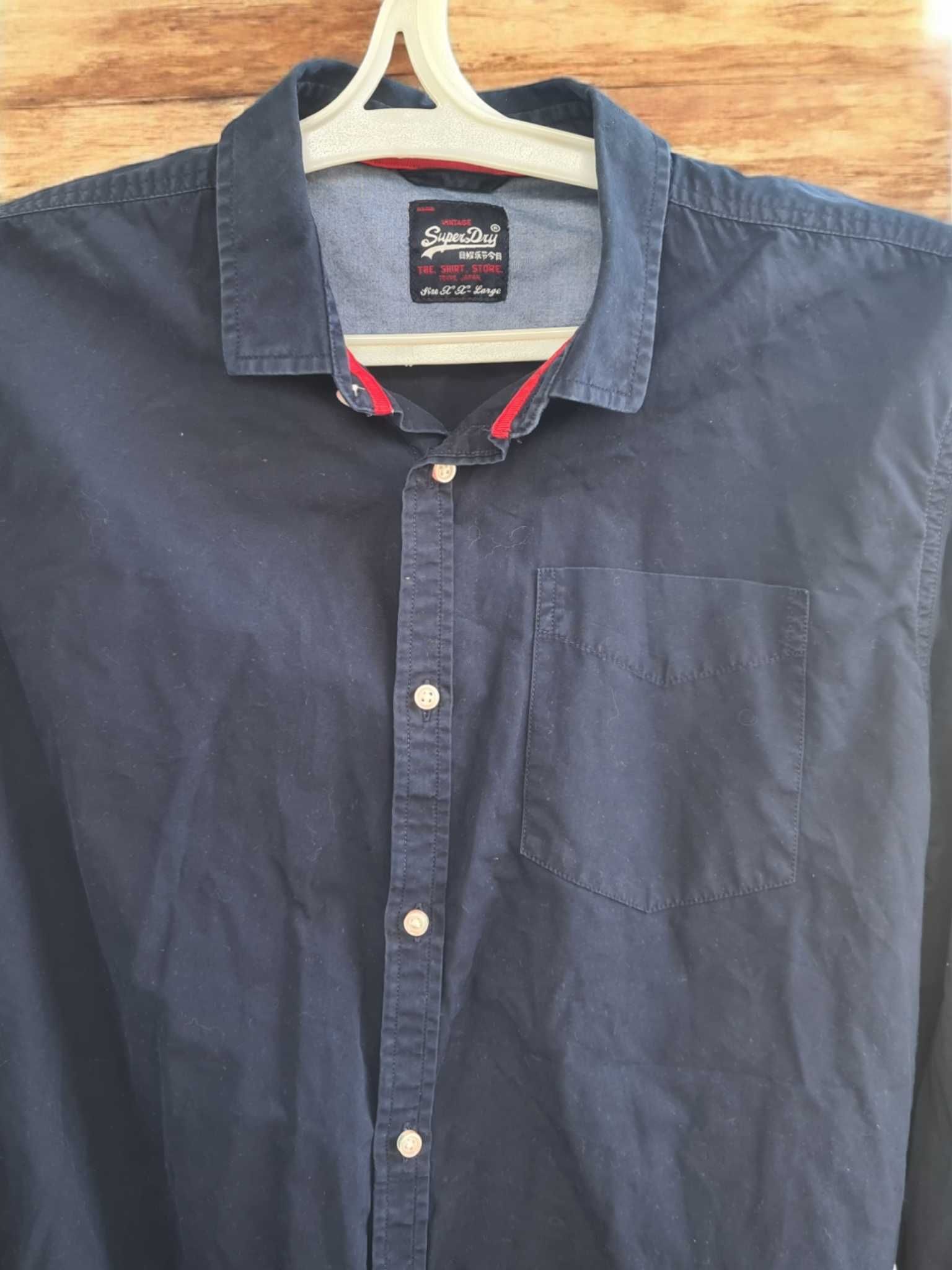 Superdry (Японія, Japan) мужская рубашка сорочка джинсовый коттон ХХL