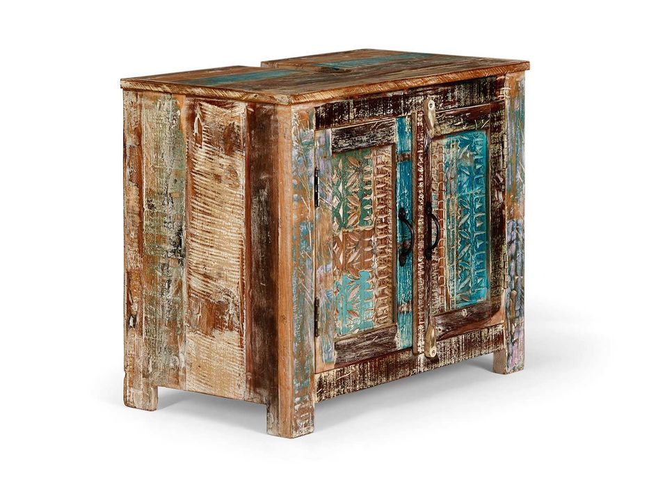 Błękitna Laguna zestaw łazienkowy drewno mango 2 cz. PROMOCJA!