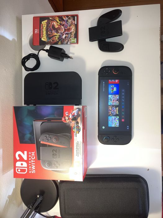 Switch 2 NOVA + Jogos + Acessórios