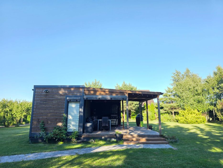 Domek modułowy całoroczny mobilny wyposażony 2 sypialnie 33m2