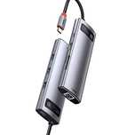 HUB Baseus Metal Gleam 8w1 USB-C - USB-C PD 100W 1x HDMI 4K 30Hz 1x cz