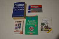Zestaw 5 książek do nauki angielskiego. Słownik angielsko-angielski