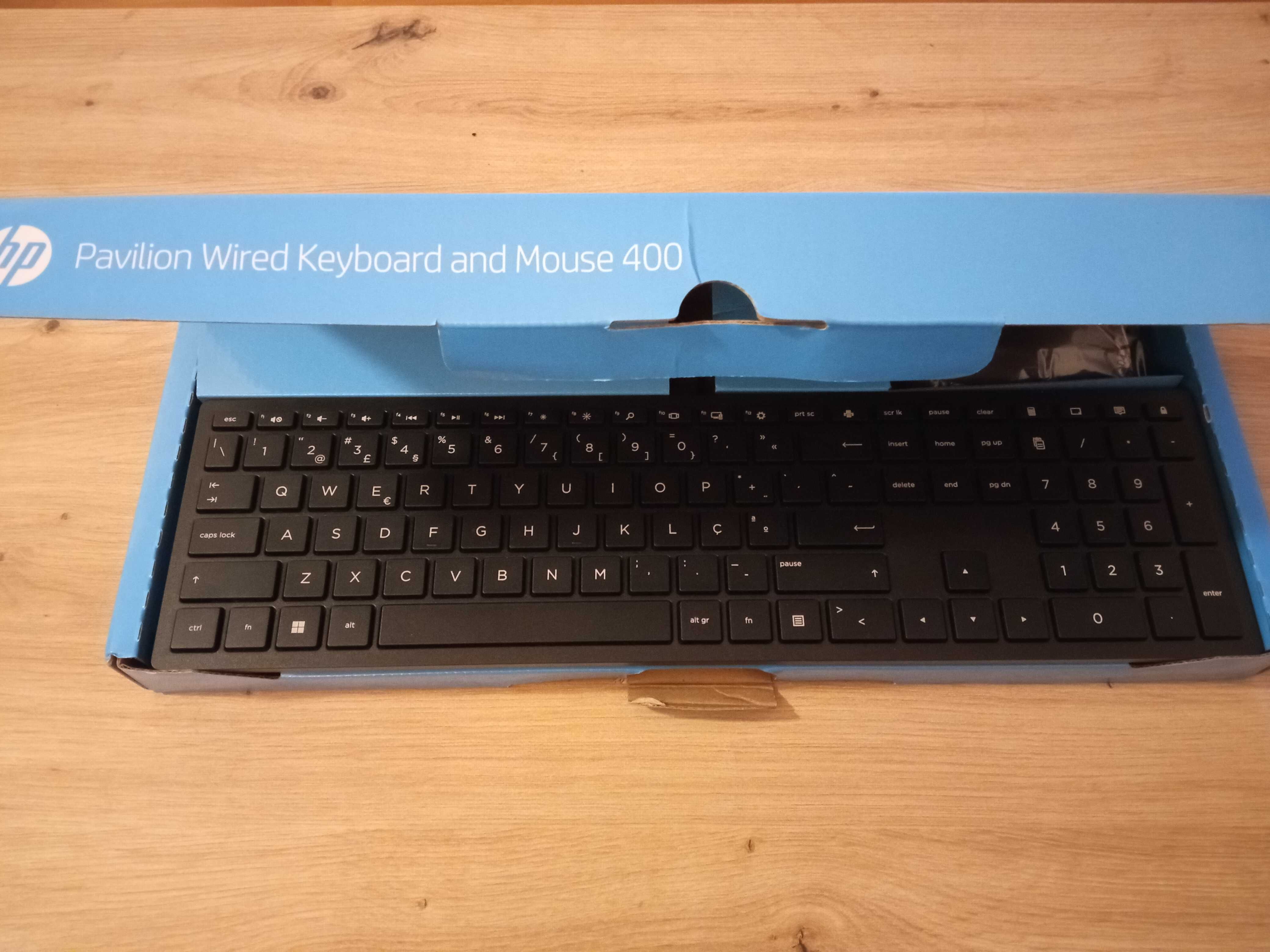 Teclado e Rato HP com fio NOVO