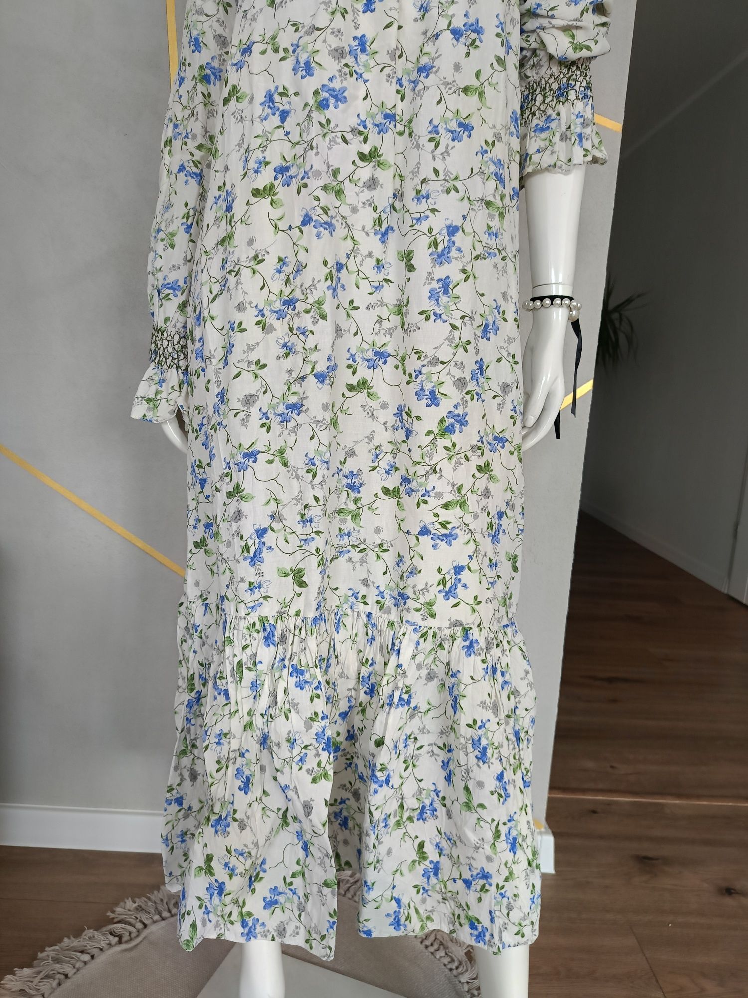Zara L sukienka maxi