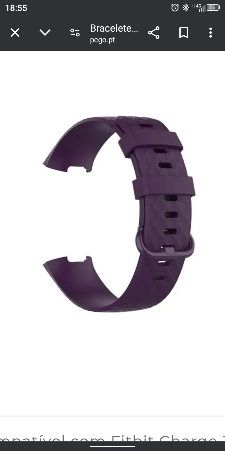 Bracelete para Fitbit Charge 3 / 4 Tamanho  M
