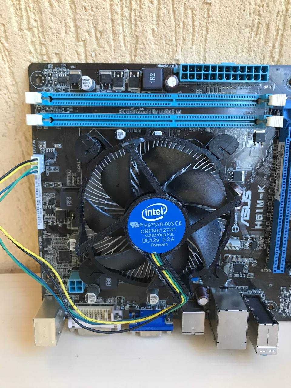 Материнська плата Asus H61M-K, Intel core i3-3225