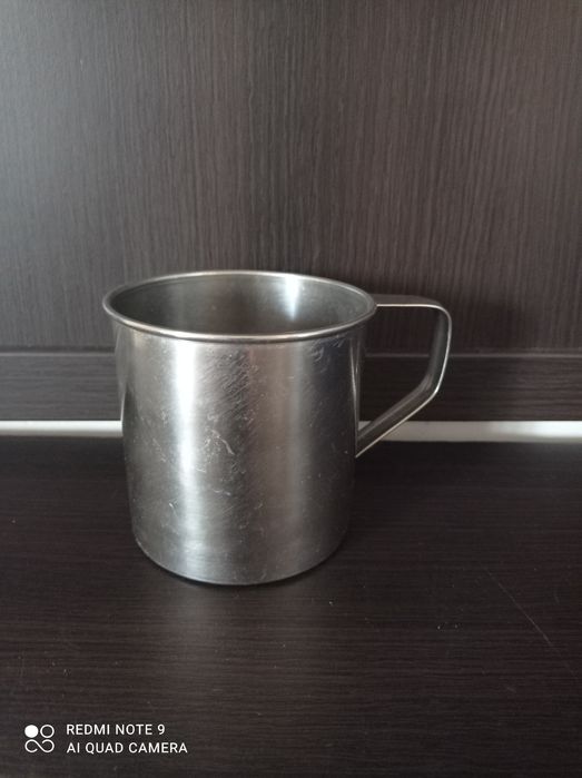 Kubek kempingowy harcerski na biwak ognisko stal nierdzewna