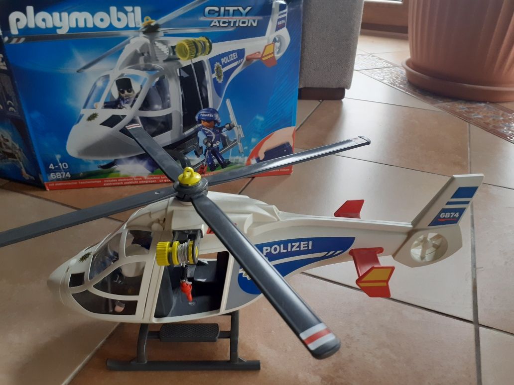 Playmobil helikopter policji 6874 z reflektorem