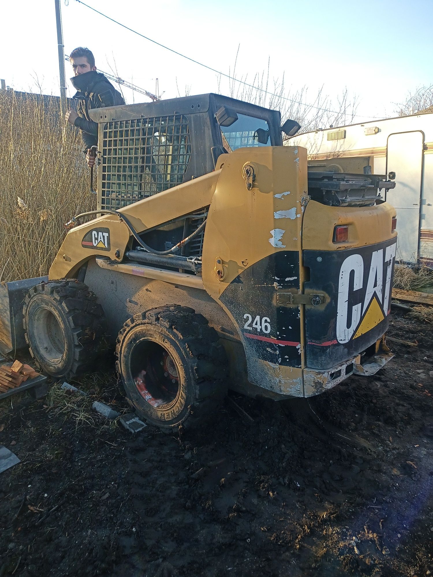 Cat 246 , bobcat 3,4 tony, 2003 r. Ładowarka, Sprawny