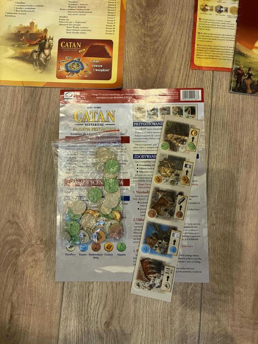 Osadnicy z CATANu + Żeglarze + Miasta i Rycerze + 2 dodatki małe