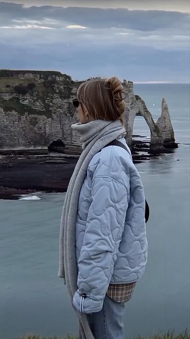 Куртка лайнер блакитного кольору