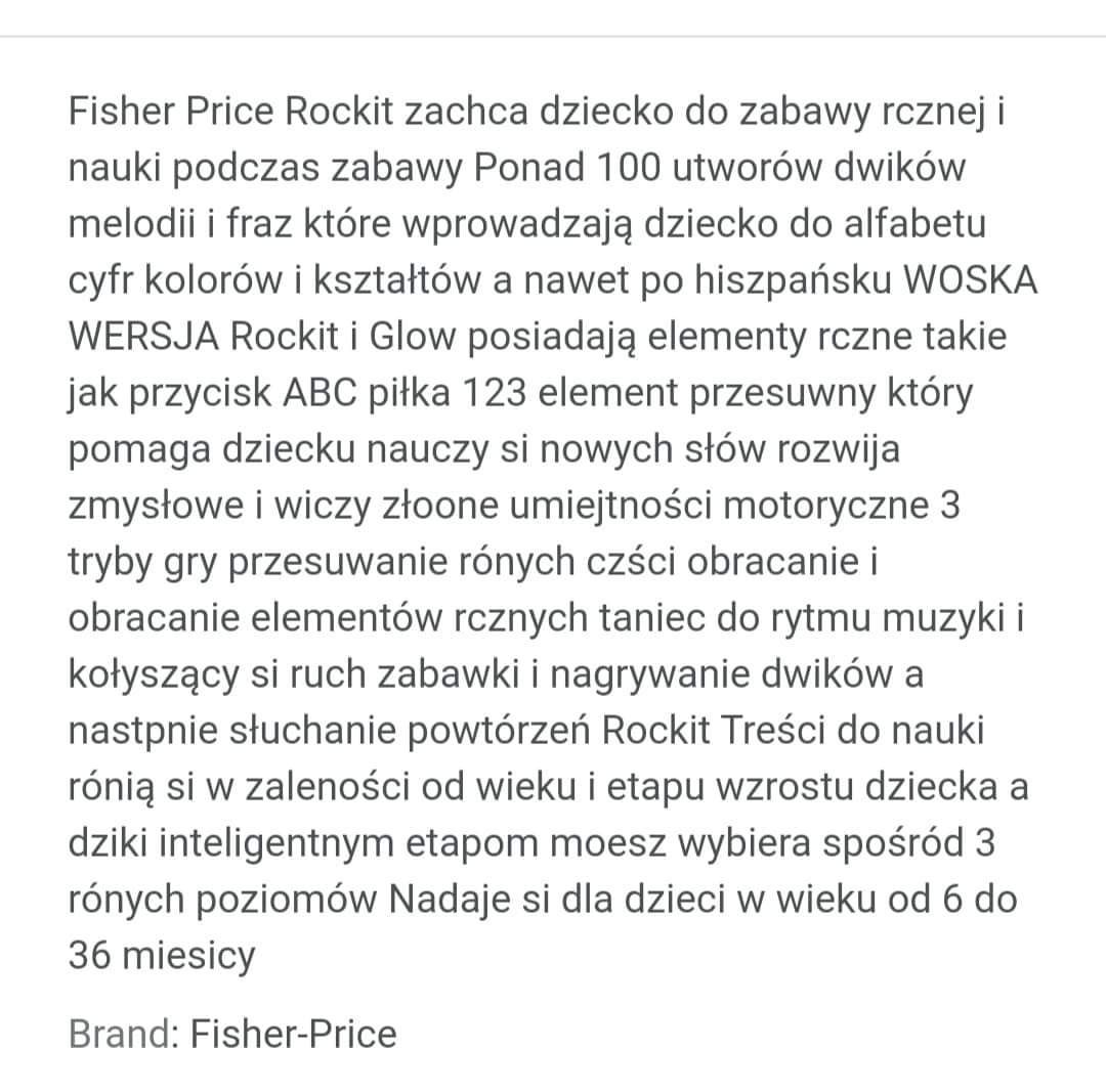 Rockit zabawka interaktywna Fisher Price