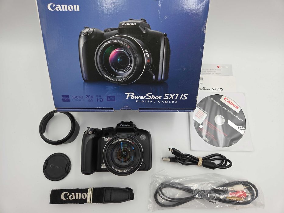 WYPRZEDAŻ Aparat Canon PowerShot SX1 IS - jak nowy