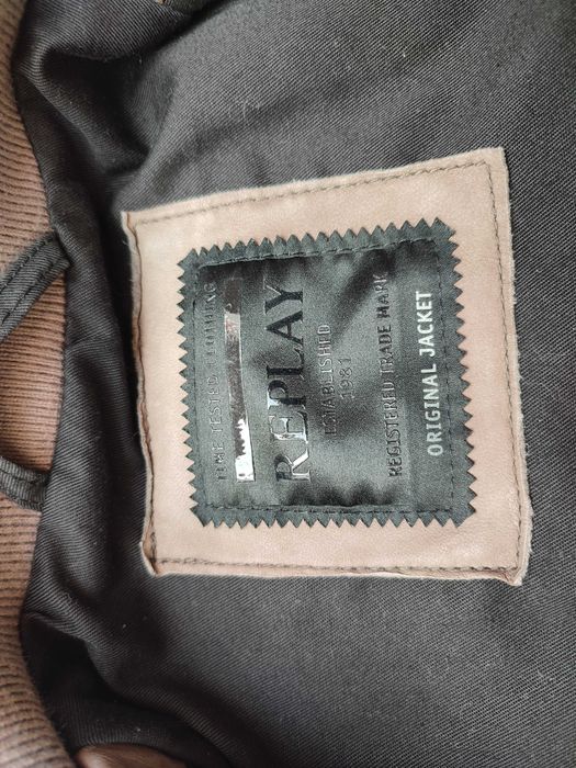 Replay kurtka skórzana premium prawdziwa owcza skóra xs