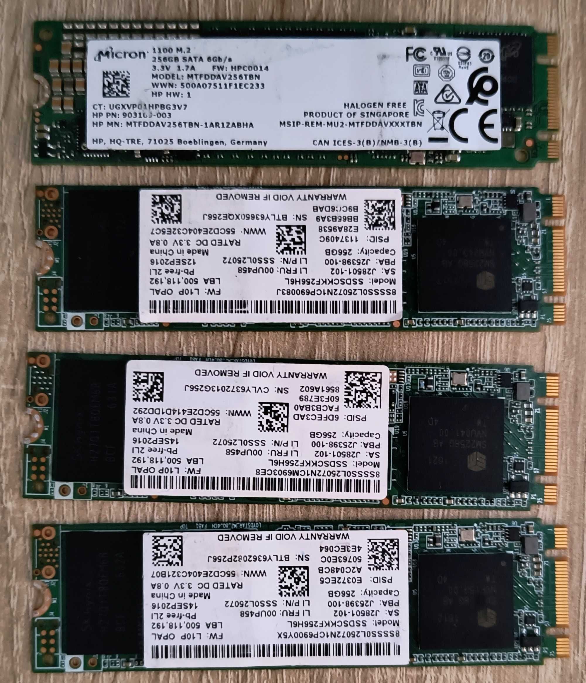 Dysk SSD M.2 256GB 4 sztuki