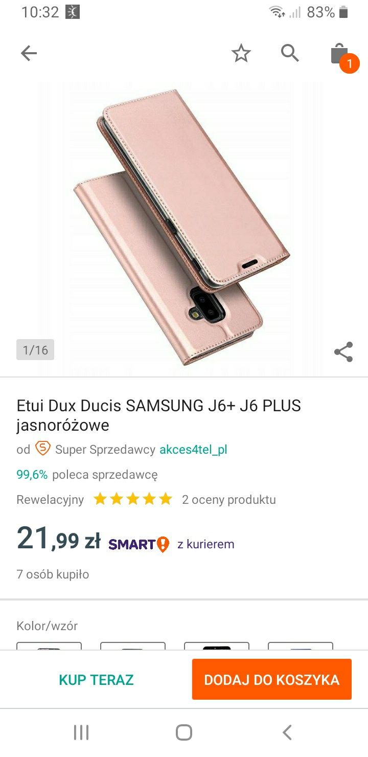 Nowe etui  samsung j6plus