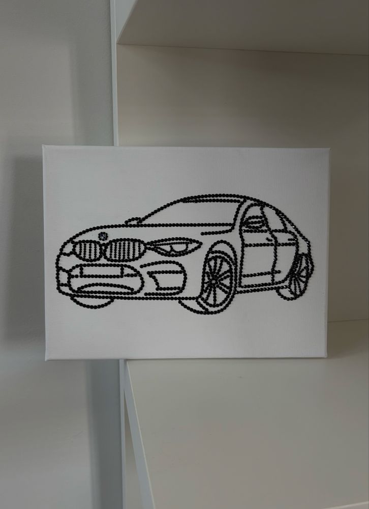Płótno bmw czarne
