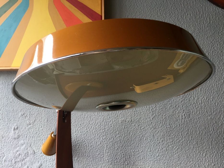 Candeeiro FASE Pendulum (PRESIDENT), cor ambar anos 60-70