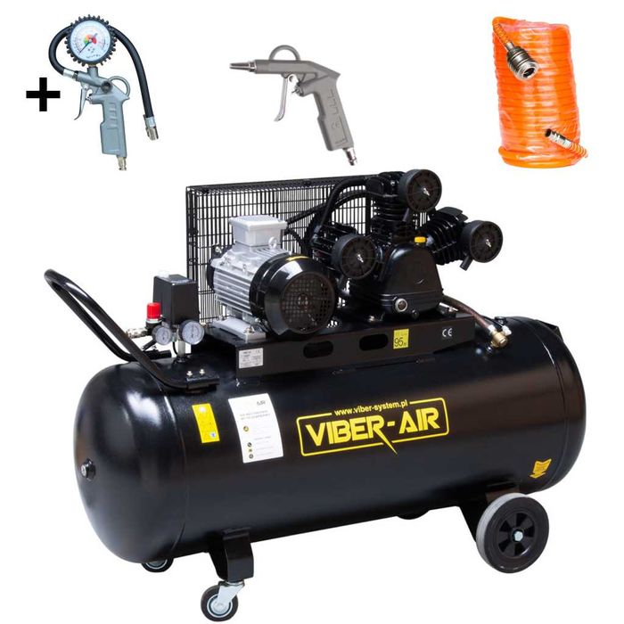 Kompresor Sprężarka trzy Tłokowa 200L 3kW 10bar Powystawowy