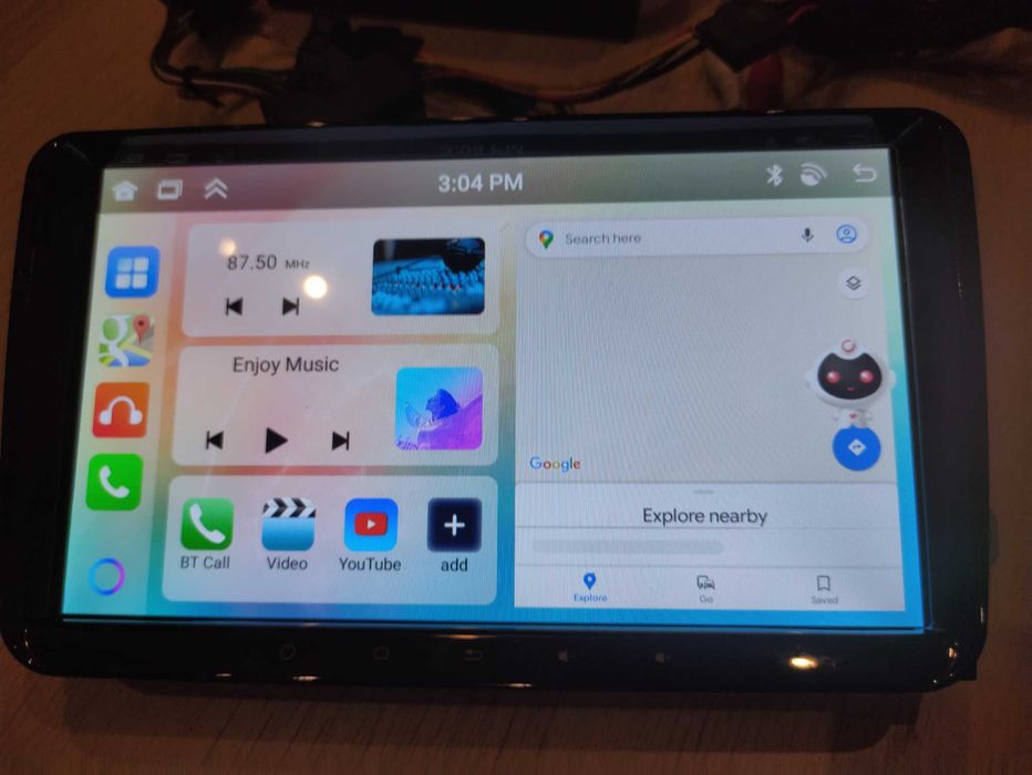 Radio samochodowe android auto GPS kamera wifi BT multimedia Nakło Byd