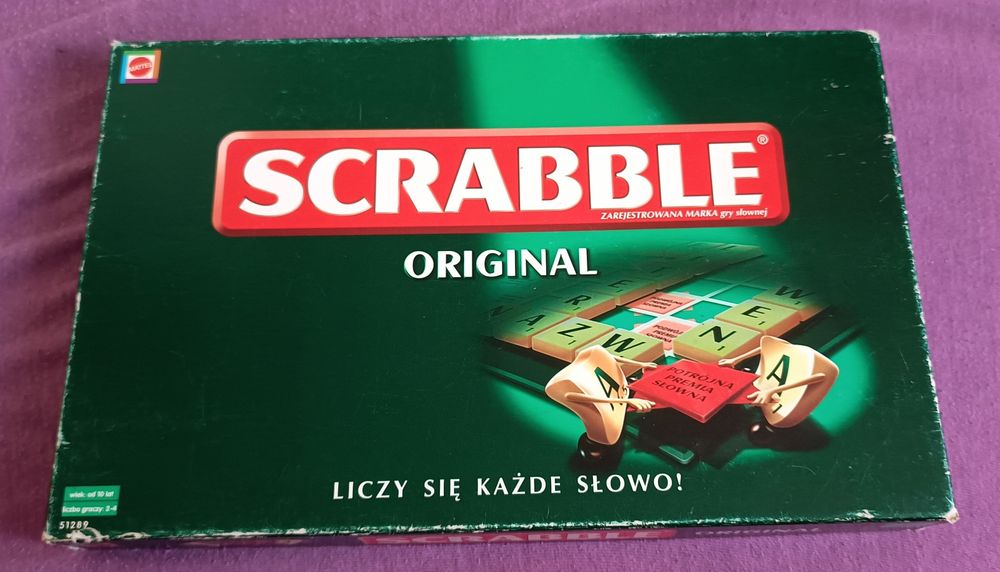Scrabble Original Pl Kompletna gra słowna Scrable oryginalne