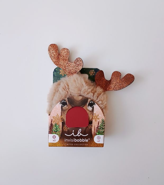 Invisibobble zestaw gumka sprunchie renifer + 3 gumki