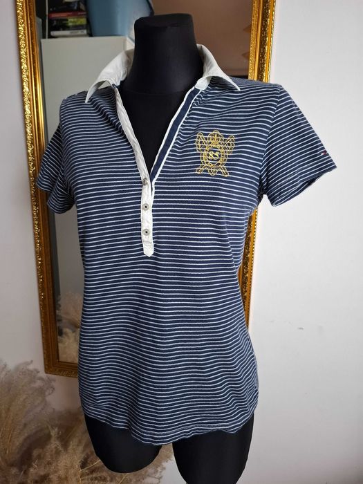 Paskowane polo damskie (519)