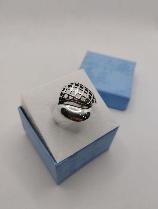 Srebrny pierścionek, próba 925, rozmiar 21