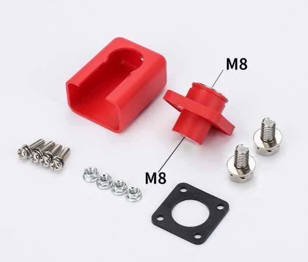 Клема 200А М8-M6 і М8-M8 2шт прохідна для акумуляторів lifepo4