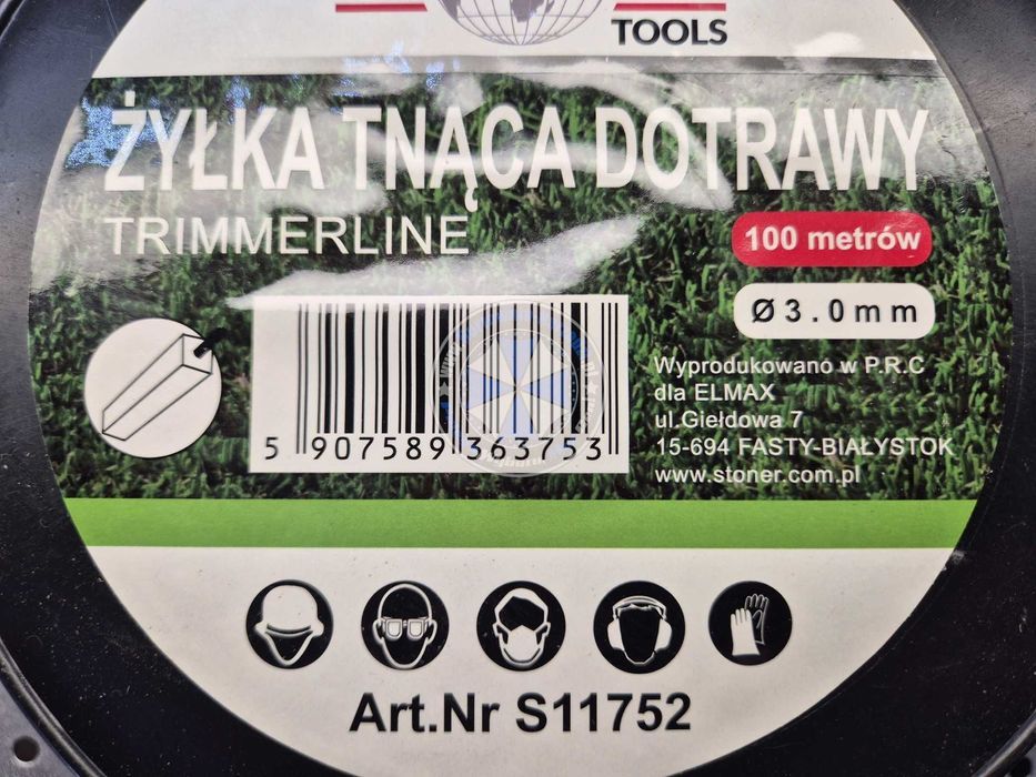 żyłka zbrojona do trawy 3mm 100m żyłka wzmocniona do podkaszarki