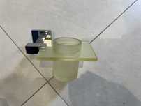suporte para copo de parede cromado/copo transparente NK Porcelanosa