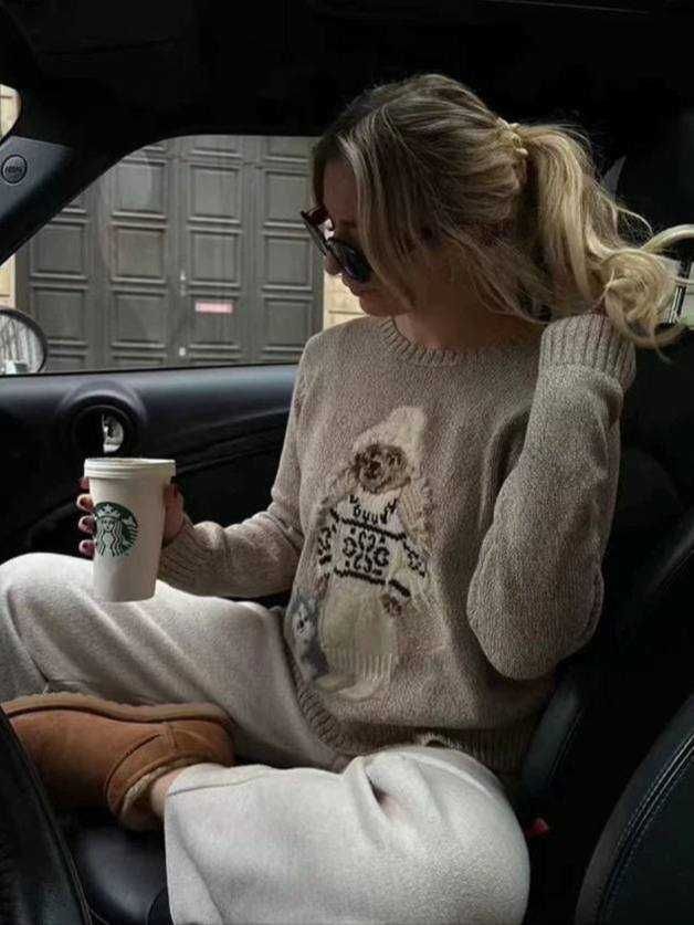 Beżowy Sweter Ralph Lauren Misie Bear! Różne kolory i  modele XS S M L