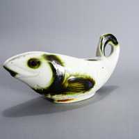 staffel lata 70 ceramiczna sosjerka w kształcie ryby