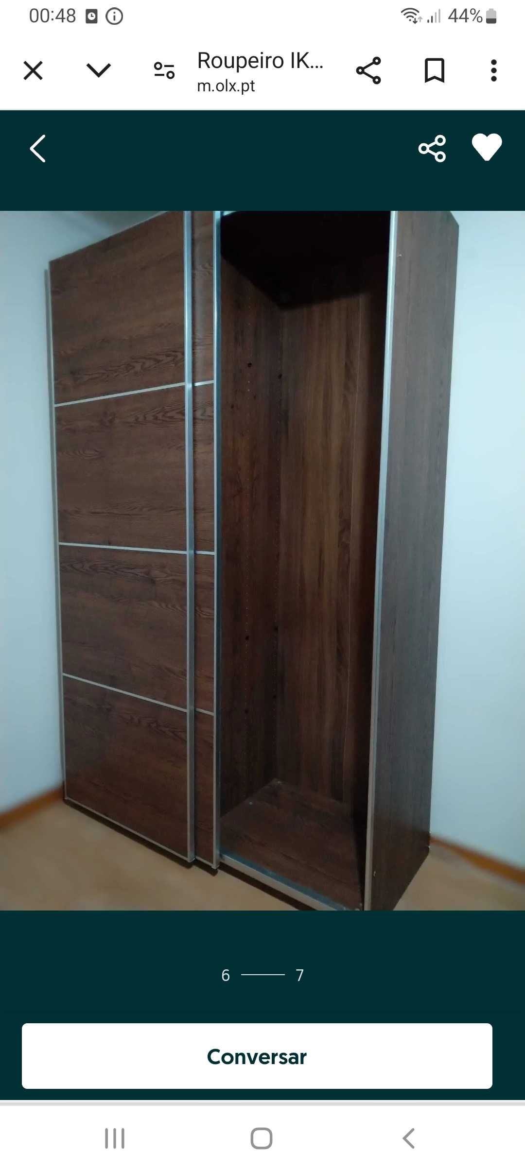 Roupeiro de portas deslizantes ikea pax