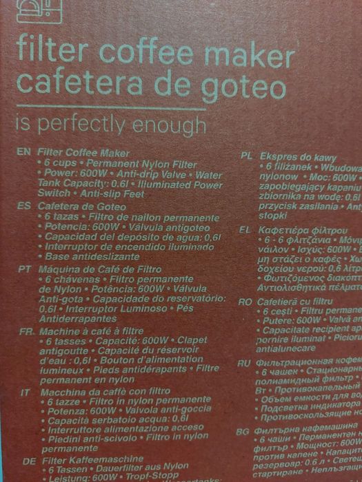 Máquina de café de filtro