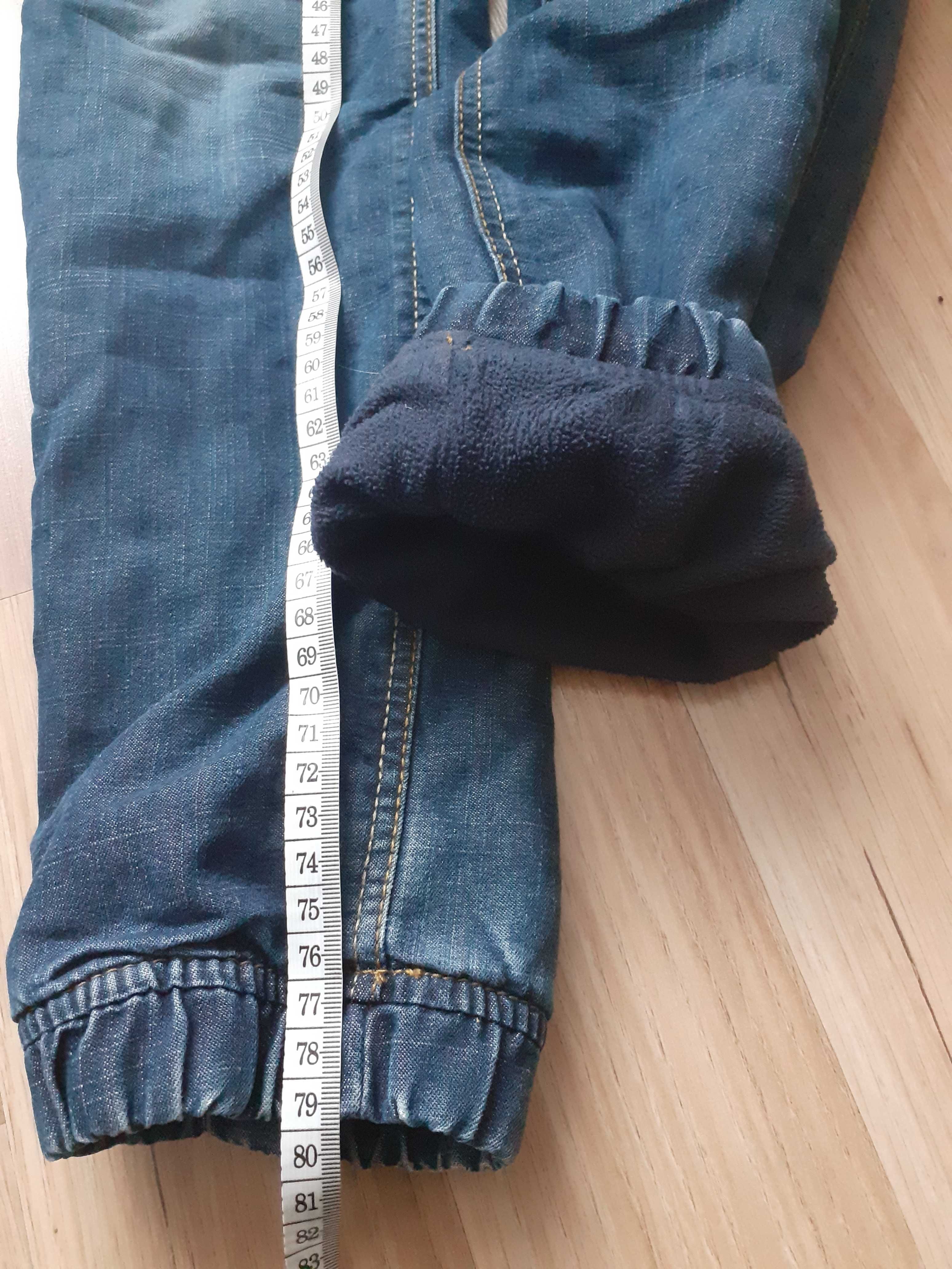 Spodnie dzinsowe z polarową podszewką 134 Palomino