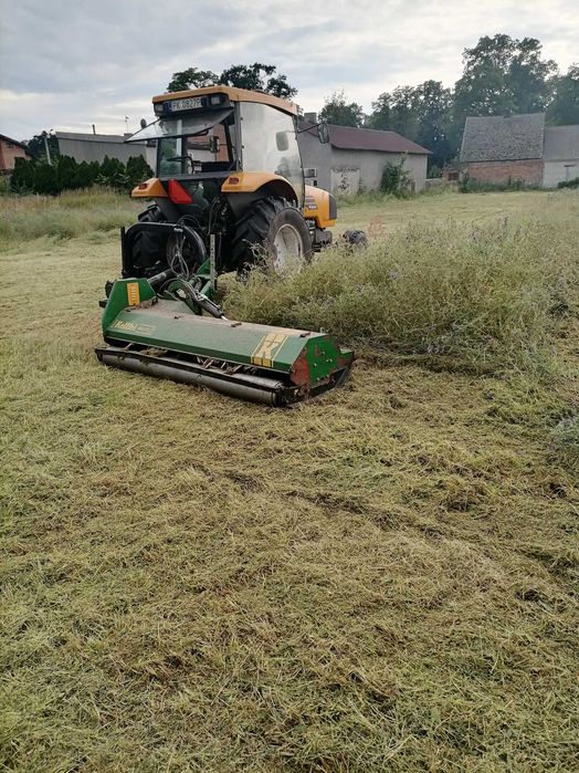 Koszenie trawy,nieużytków,działek,ściernisk.Kosiarka bijakowa, mulczer