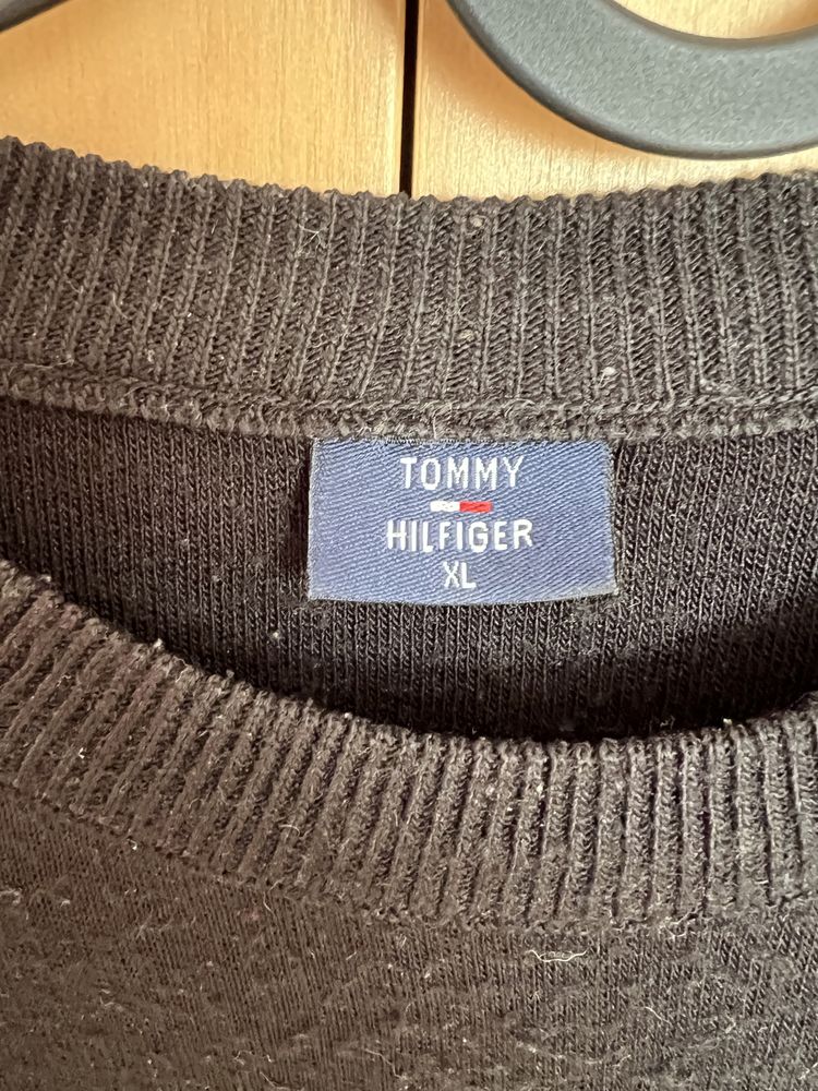 Czarny sweter męski XL Tommy Hilfiger