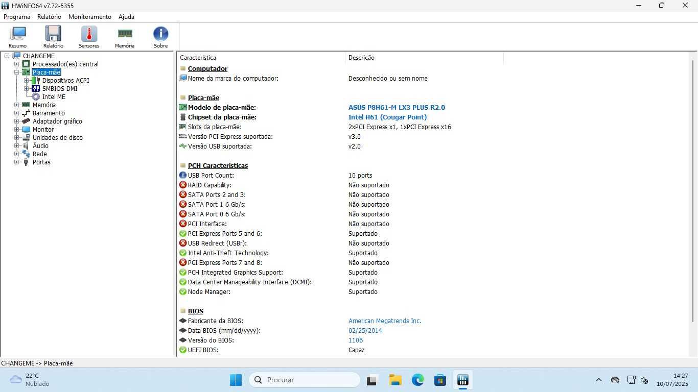 Computador DI i5 com SSD e Windows 11 PRO