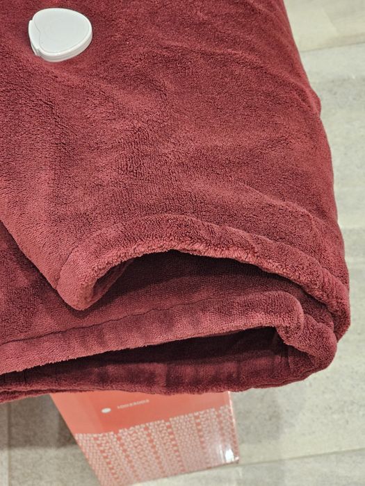 Koc elektryczny 180 x 130 bordowy