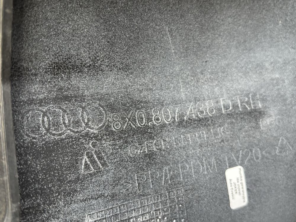 Audi A1 8X S-line 10-14 Zderzak przód prawy narożnik SPRYSK