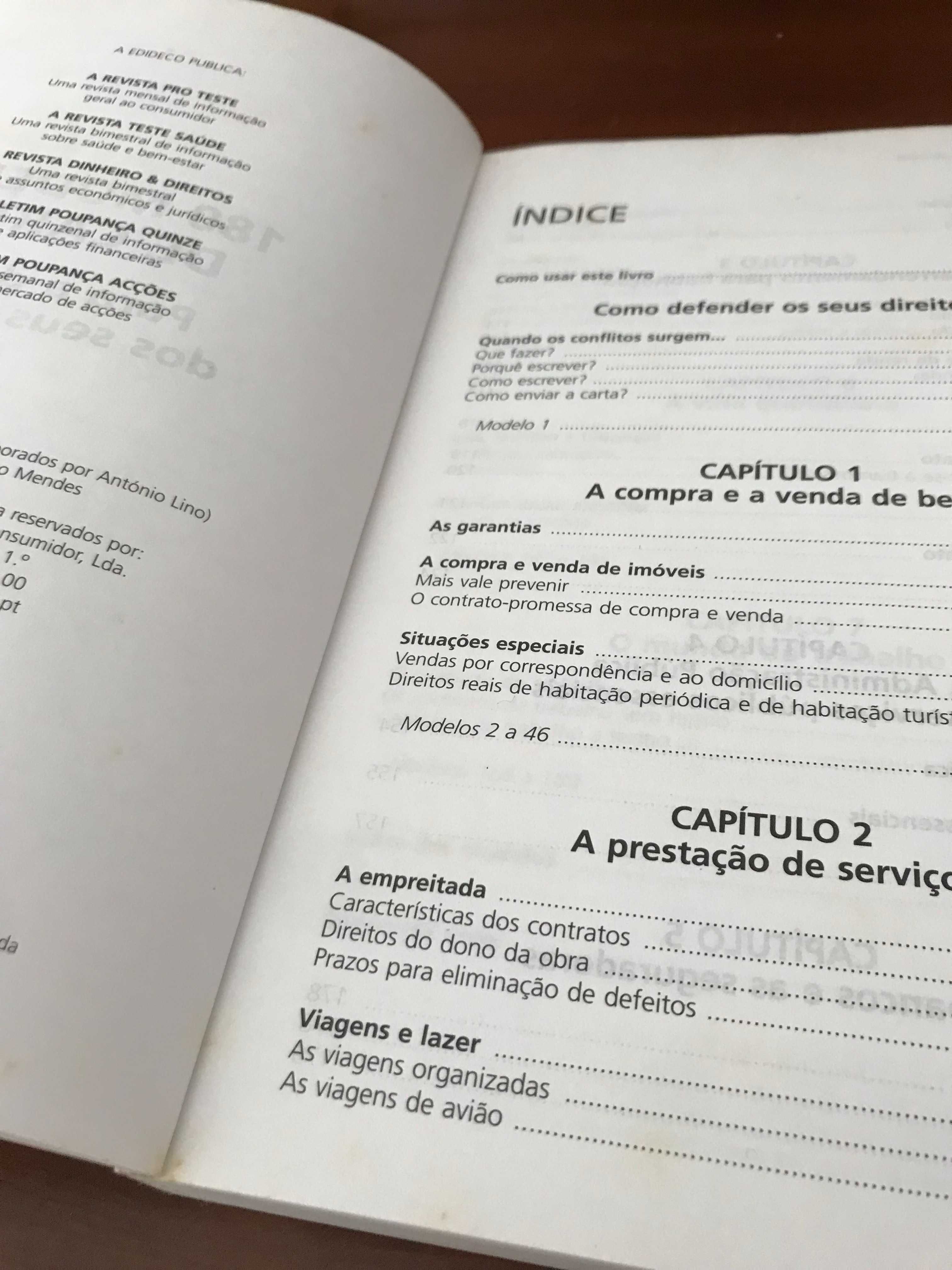 Livro/Guia "180 Modelos de Cartas" - Edições DECO Proteste