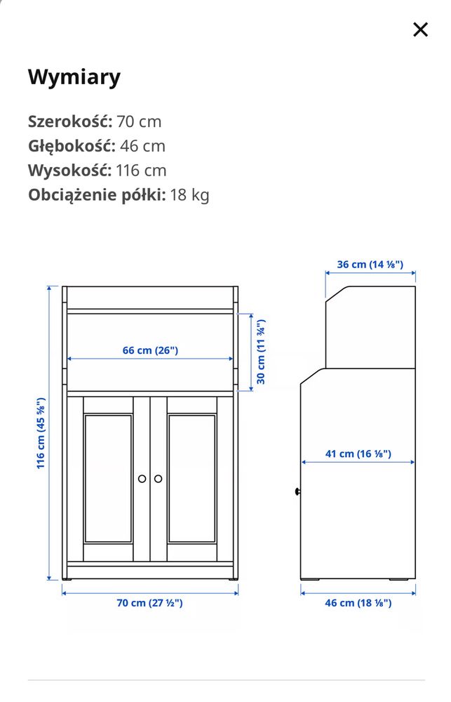 Regał IKEA z serii HAUGA