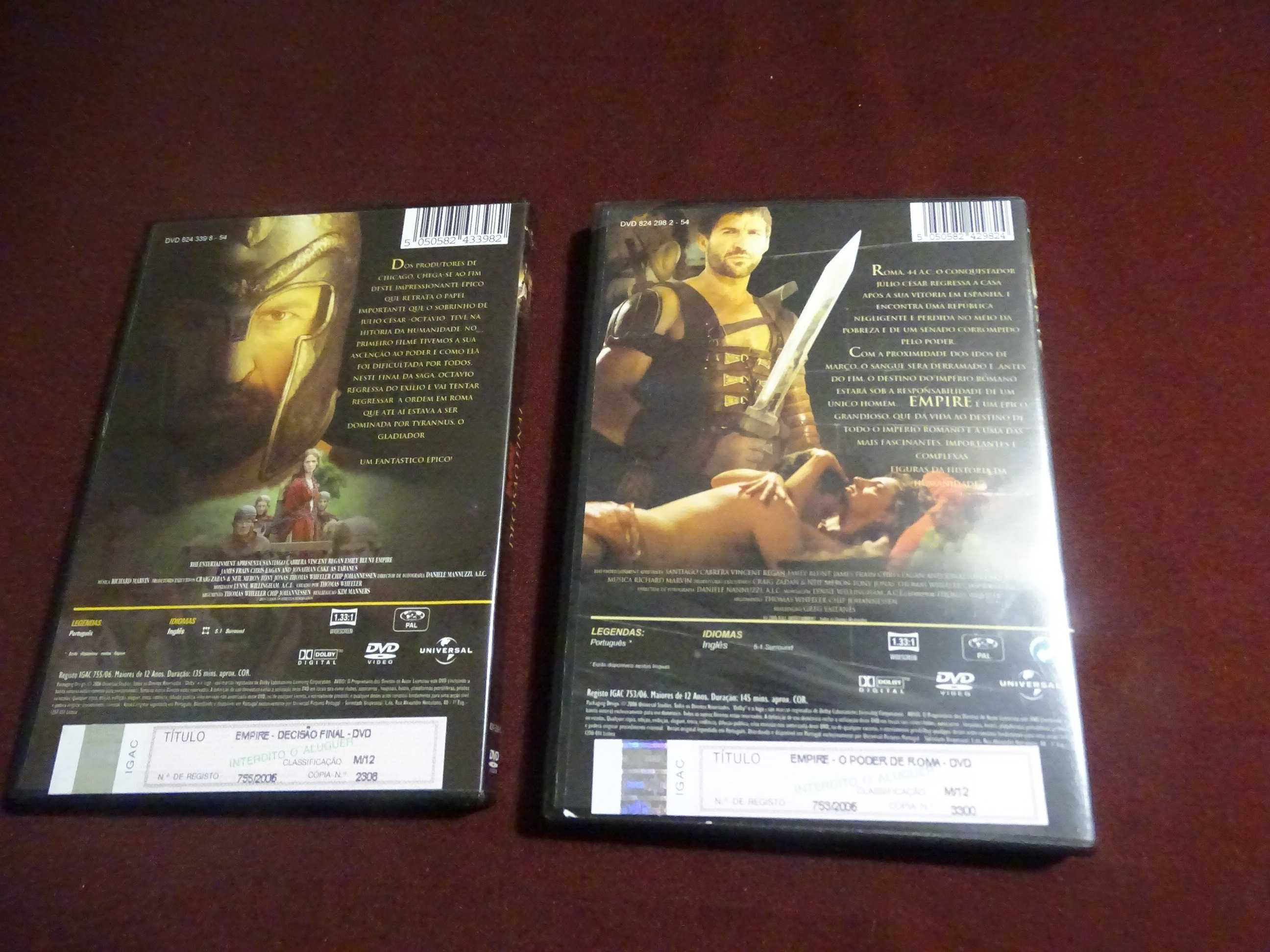 2 DVDs-Empire/O poder de Roma e Decisão final